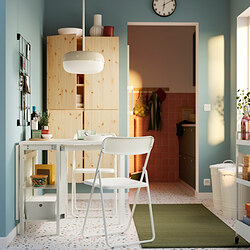 VIHALS - Folding chair, white