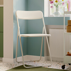 VIHALS - Folding chair, white