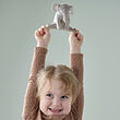 DJUNGELSKOG - Soft toy, mini/elephant, 12 cm