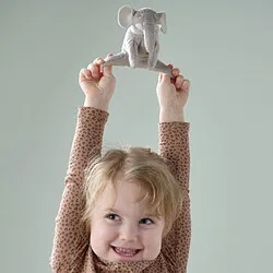 DJUNGELSKOG - Boneka, mini/gajah, 12 cm