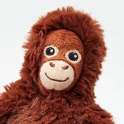 DJUNGELSKOG - Boneka, mini/orangutan, 20 cm