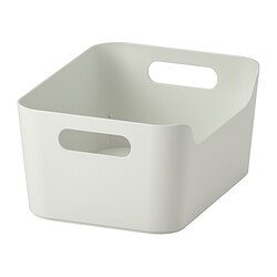 UPPDATERA - Box, white, 24x17 cm