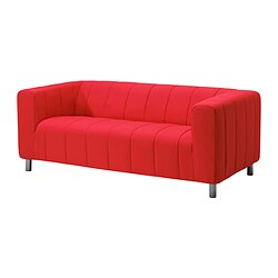 KLIPPAN - 2-seat sofa, Långban bright red