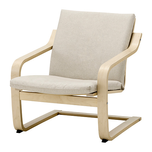 POÄNG armchair cushion with low back