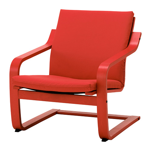 POÄNG armchair cushion with low back