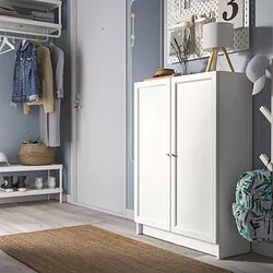 BILLY/OXBERG - Rak buku dgn pintu, putih, 80x30x106 cm