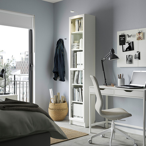 BILLY/OXBERG bookcase with glass door
