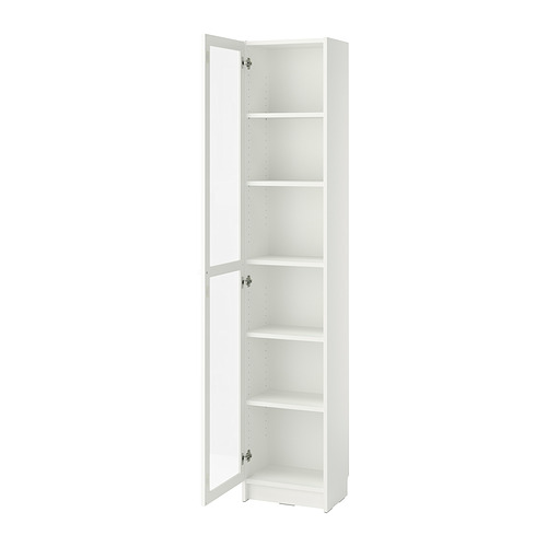 BILLY/OXBERG bookcase with glass door