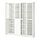 BILLY/OXBERG lemari buku dg panel/pintu kaca