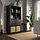 KALLAX - unit rak dengan pintu, hitam-cokelat, 77x147 cm | IKEA Indonesia - PE975085_S1