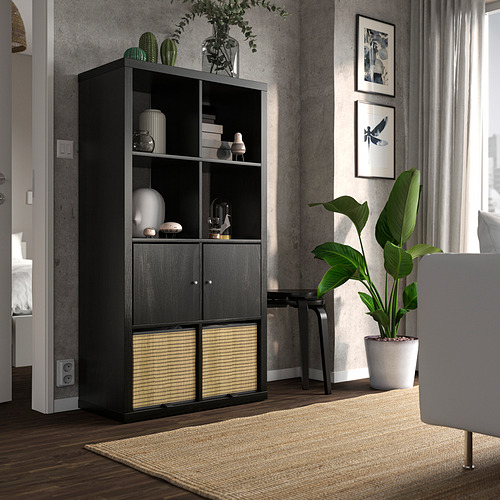 KALLAX shelving unit with doors