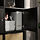 KALLAX - unit rak dengan pintu, hitam-cokelat, 77x147 cm | IKEA Indonesia - PE975086_S1