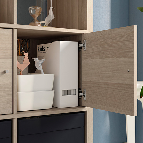 KALLAX shelving unit with 4 inserts