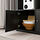 KALLAX - unit rak dengan 4 sisipan, hitam-cokelat, 147x147 cm | IKEA Indonesia - PE975122_S1