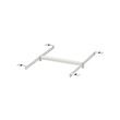 HJÄLPA - Clth rail+2 susp rail+2 pck fitting, adjustable/white, 30-47x55 cm