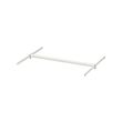 HJÄLPA - Clothes rail + 2 suspension rails, adjustable/white, 60-100x55 cm