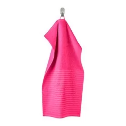 VÅGSJÖN - Hand towel, bright pink, 40x70 cm