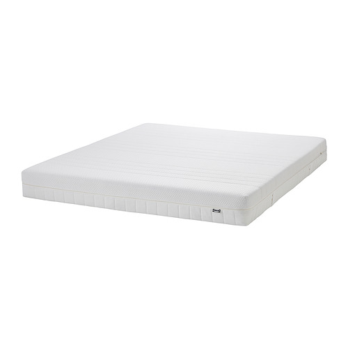 NORDLI rangka ranjang+penyimpanan & kasur