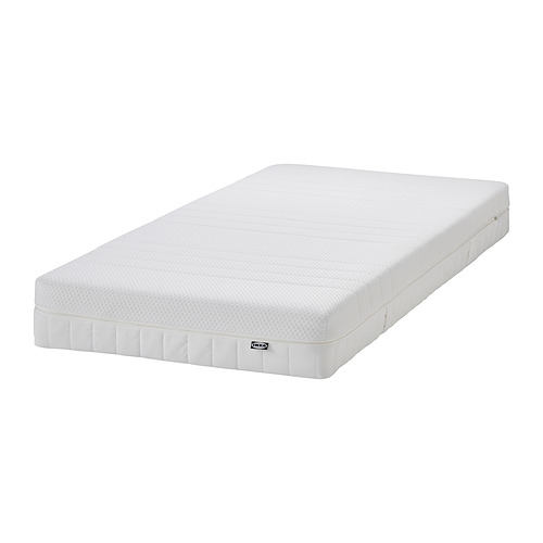 HEMNES rangka tempat tidur dengan kasur