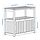 NÄMMARÖ - shelving unit, outdoor, light brown stained, 83x75 cm | IKEA Indonesia - PE872002_S1