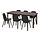 ODGER/STRANDTORP - table and 6 chairs, brown/anthracite, 150/205/260 cm | IKEA Indonesia - PE872097_S1