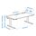 MITTZON - meja duduk/berdiri, elektrik veneer kayu walnut/putih, 120x60 cm | IKEA Indonesia - PE940476_S1