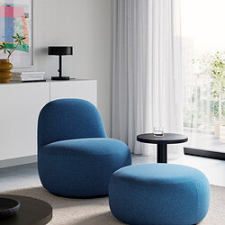 LILLESÄTER - Swivel easy chair, Gunnared dark blue