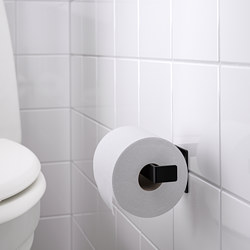 SKOGSVIKEN - Tempat tisu toilet, hitam