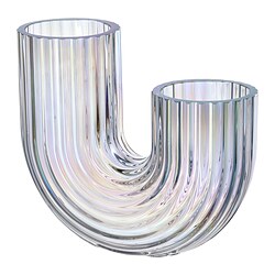 RÄFFELBJÖRK - Vas, warna ibu mutiara, 12 cm