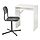 SMÄLLEN/TORALD - desk and chair, white/black | IKEA Indonesia - PE872140_S1