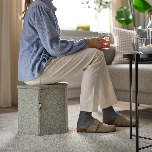 KJUGE pouffe dengan penyimpanan