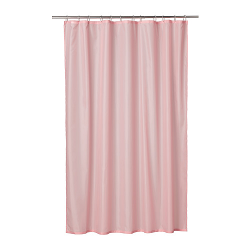 pink curtains