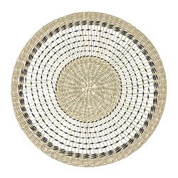 PENNFISK - Place mat, natural/sedge handmade, 37 cm