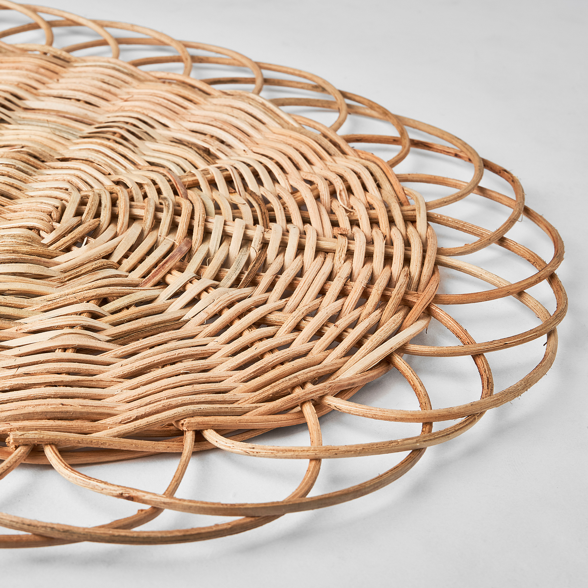 VARGFISK Napkin ring, natural/rattan handmade - IKEA