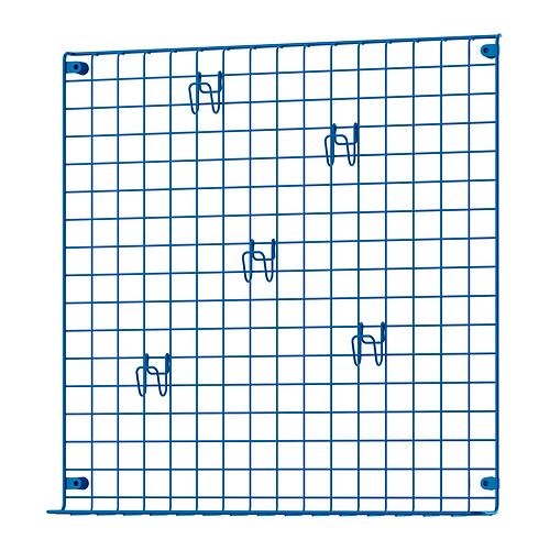 GREJIG wall grid with rail