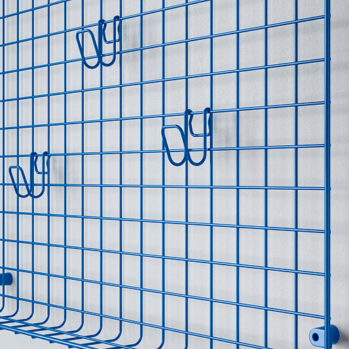 GREJIG wall grid with rail