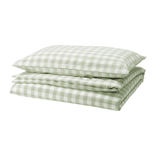 EKTANDVINGE duvet cover and pillowcase