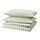 EKTANDVINGE - duvet cover and 2 pillowcases, pale grey-green white/check, 240x220/50x80 cm | IKEA Indonesia - PE940554_S1