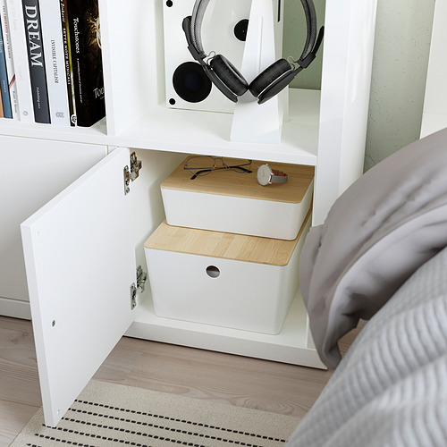 KALLAX shelving unit with doors