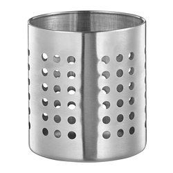 ORDNING - Cutlery stand, stainless steel, 13.5 cm