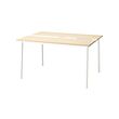 MITTZON - Conference table, birch veneer/white, 140x108x75 cm