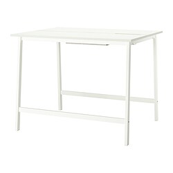 MITTZON - Conference table, white, 140x108x105 cm