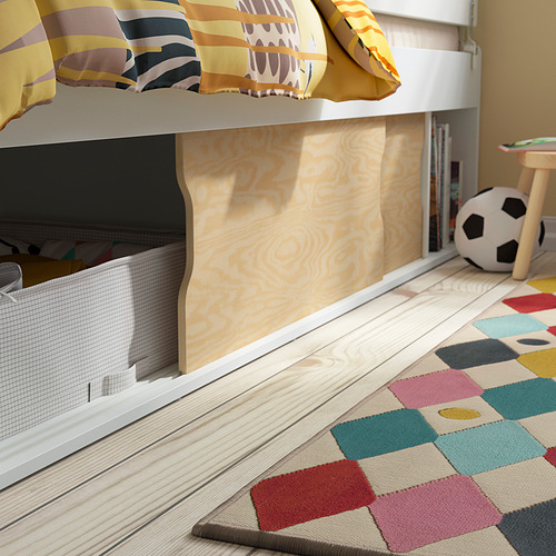KLIPPUGGLA bed frame with storage