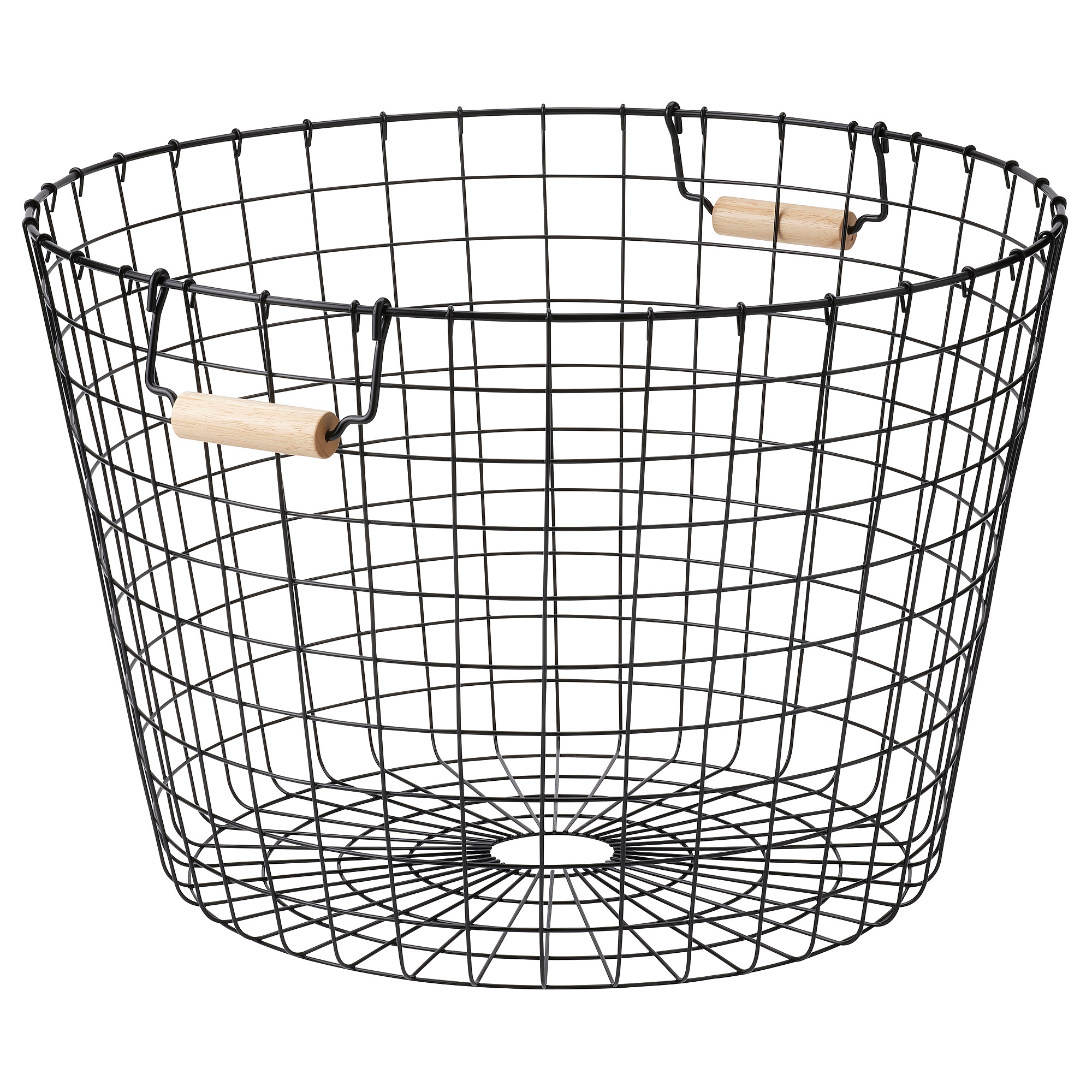 NÄTADE wire basket with handles, black, 59x40 cm IKEA Indonesia