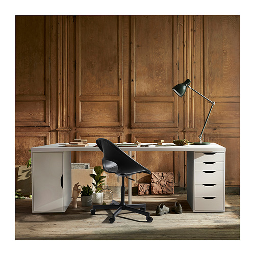 ALEX/LAGKAPTEN desk, white, 200x60 cm | IKEA Indonesia