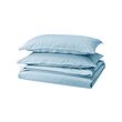 ÄNGSLILJA - Duvet cover and 2 pillowcases, blue-grey, 240x220/50x80 cm