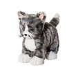 LILLEPLUTT - Soft toy, cat grey/white