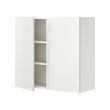 ENHET - Wall cb w 2 shlvs/doors, white, 80x32x75 cm