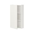 ENHET - Wall cb w 2 shlvs/door, white, 40x17x75 cm