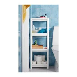 VESKEN - Unit rak, putih, 37x23x101 cm